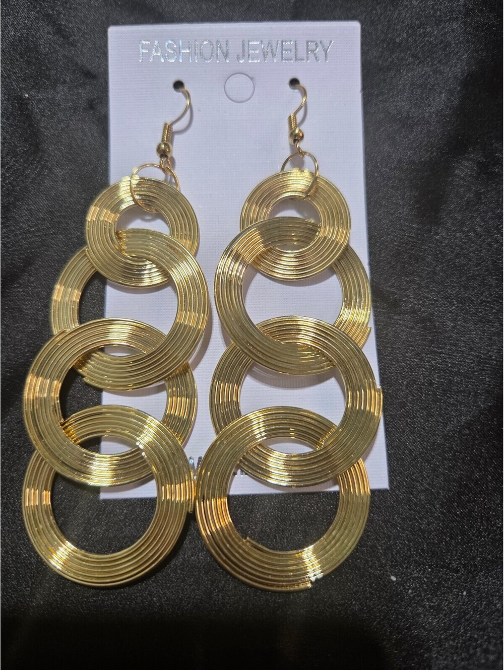 Gold 4 Hoop Earrings